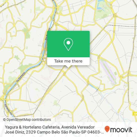 Yagura & Hortelano Cafeteria, Avenida Vereador José Diniz, 2329 Campo Belo São Paulo-SP 04603-001 map