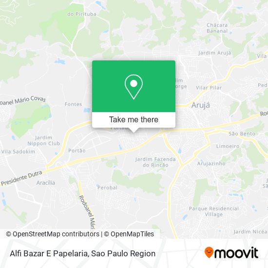 Alfi Bazar E Papelaria map