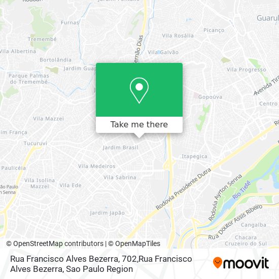 Mapa Rua Francisco Alves Bezerra, 702,Rua Francisco Alves Bezerra