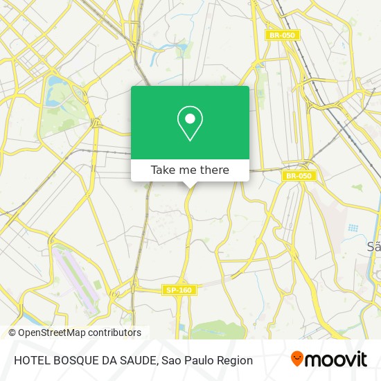 Mapa HOTEL BOSQUE DA SAUDE