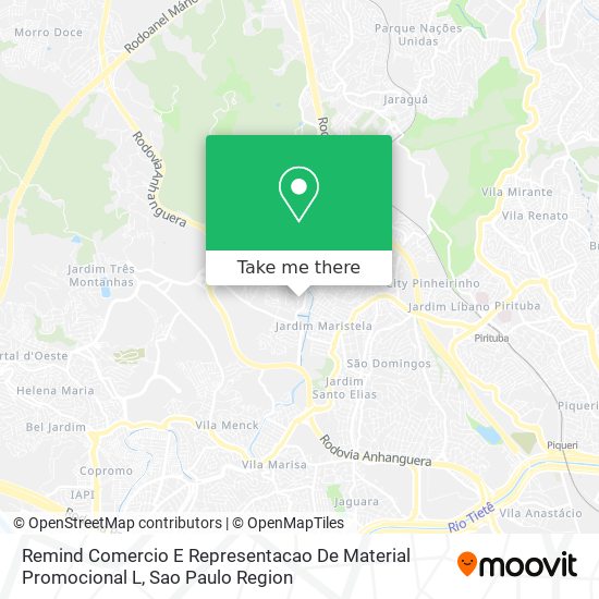 Remind Comercio E Representacao De Material Promocional L map