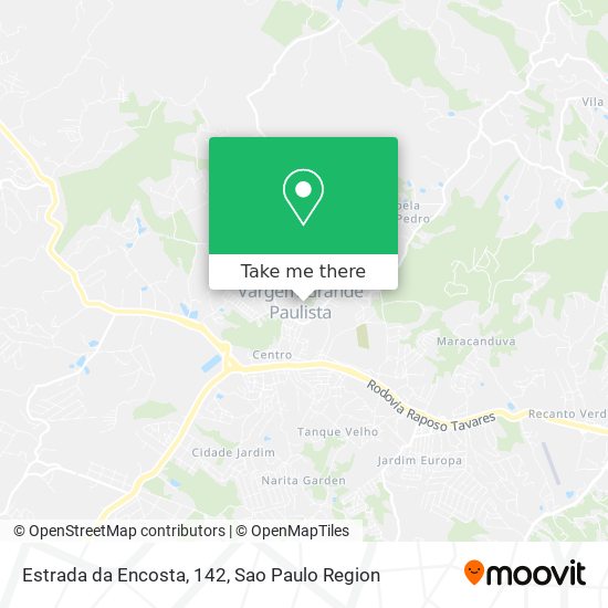 Estrada da Encosta, 142 map
