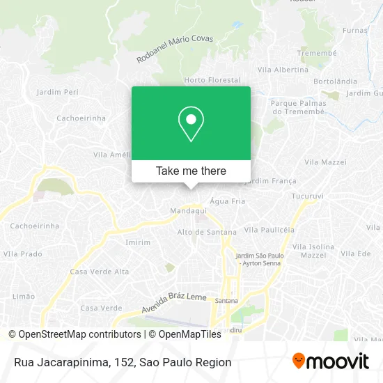 Rua Jacarapinima, 152 map