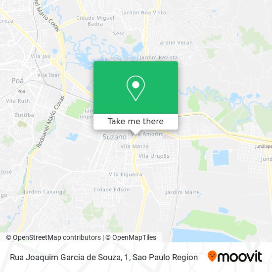 Rua Joaquim Garcia de Souza, 1 map
