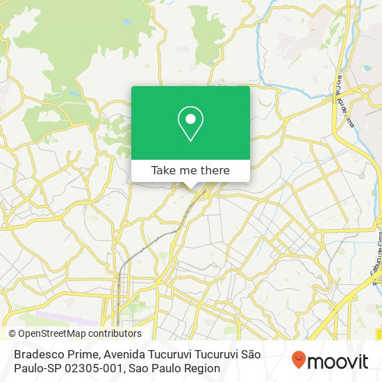 Bradesco Prime, Avenida Tucuruvi Tucuruvi São Paulo-SP 02305-001 map