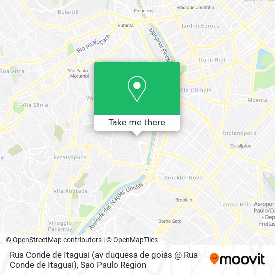 Mapa Rua Conde de Itaguaí (av duquesa de goiás @ Rua Conde de Itaguaí)