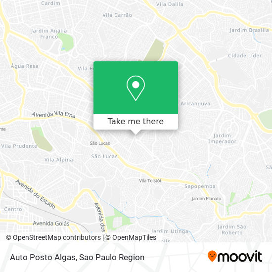 Auto Posto Algas map