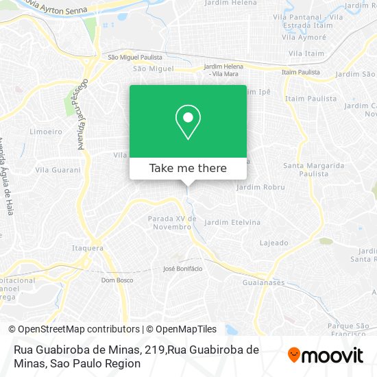 Rua Guabiroba de Minas, 219,Rua Guabiroba de Minas map