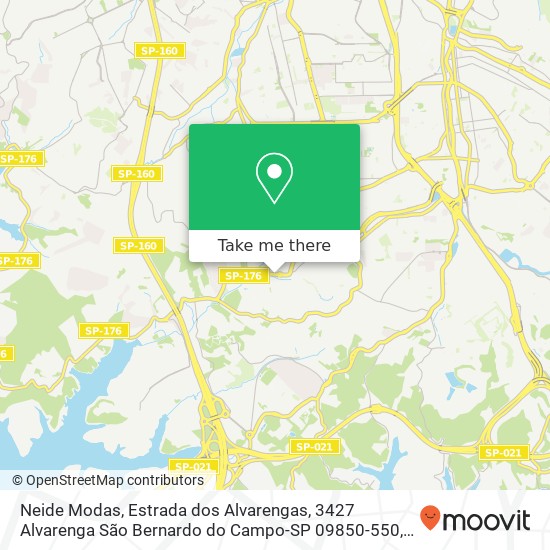 Neide Modas, Estrada dos Alvarengas, 3427 Alvarenga São Bernardo do Campo-SP 09850-550 map