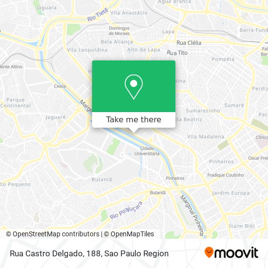 Rua Castro Delgado, 188 map