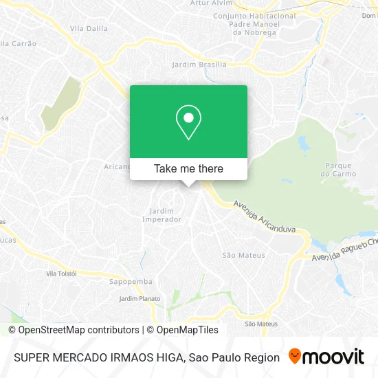 SUPER MERCADO IRMAOS HIGA map
