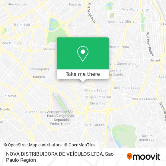 NOVA DISTRIBUIDORA DE VEÍCULOS LTDA map
