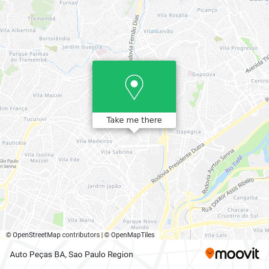 Auto Peças BA map