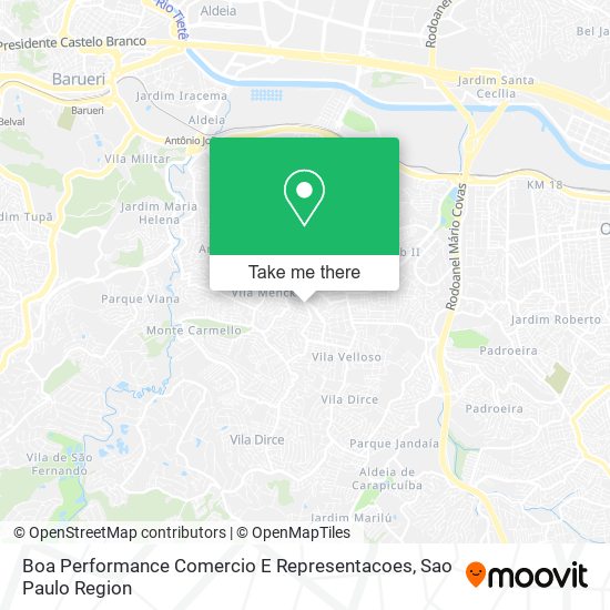 Boa Performance Comercio E Representacoes map