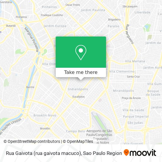Rua Gaivota (rua gaivota macuco) map