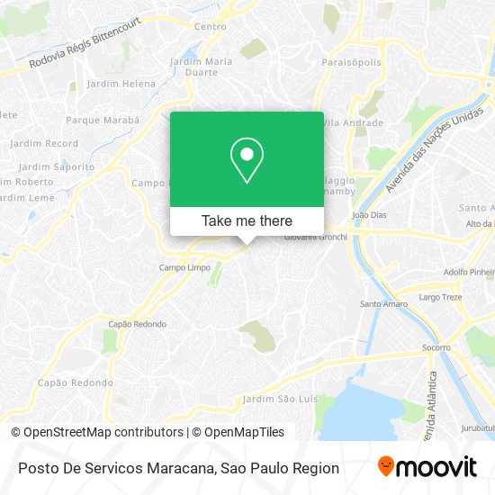 Mapa Posto De Servicos Maracana