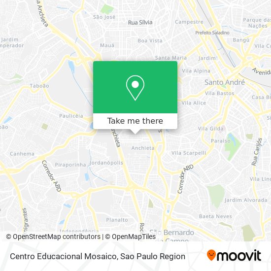 Centro Educacional Mosaico map