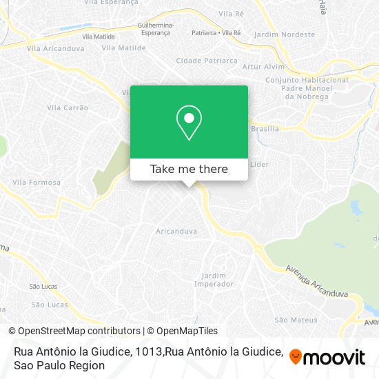 Rua Antônio la Giudice, 1013,Rua Antônio la Giudice map