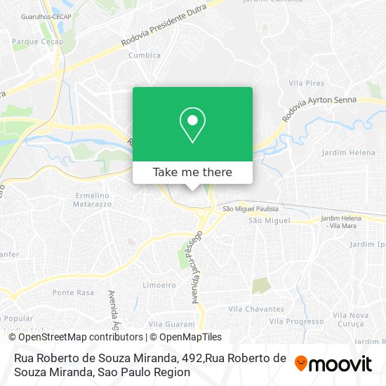 Mapa Rua Roberto de Souza Miranda, 492,Rua Roberto de Souza Miranda