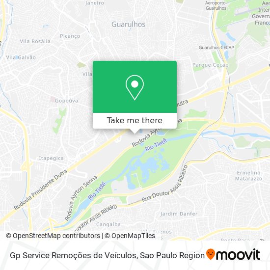 Gp Service Remoções de Veículos map