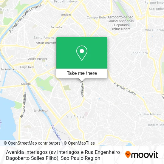Avenida Interlagos (av interlagos e Rua Engenheiro Dagoberto Salles Filho) map