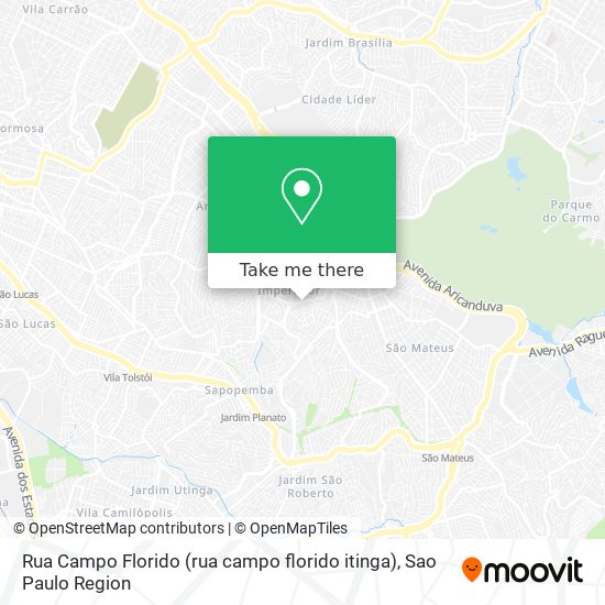 Rua Campo Florido (rua campo florido itinga) map