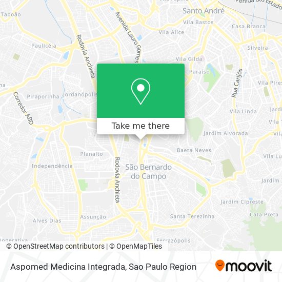 Aspomed Medicina Integrada map