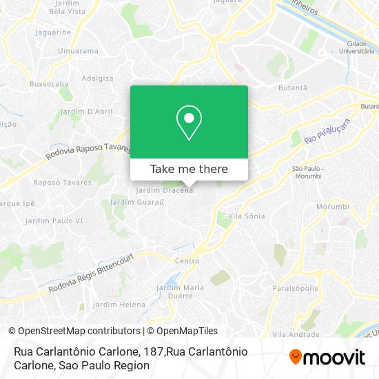 Mapa Rua Carlantônio Carlone, 187,Rua Carlantônio Carlone