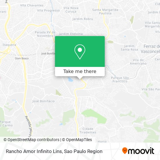 Rancho Amor Infinito Lins map