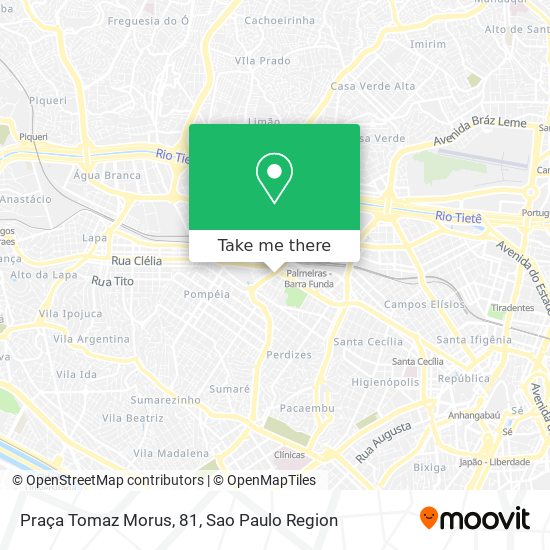 Praça Tomaz Morus, 81 map