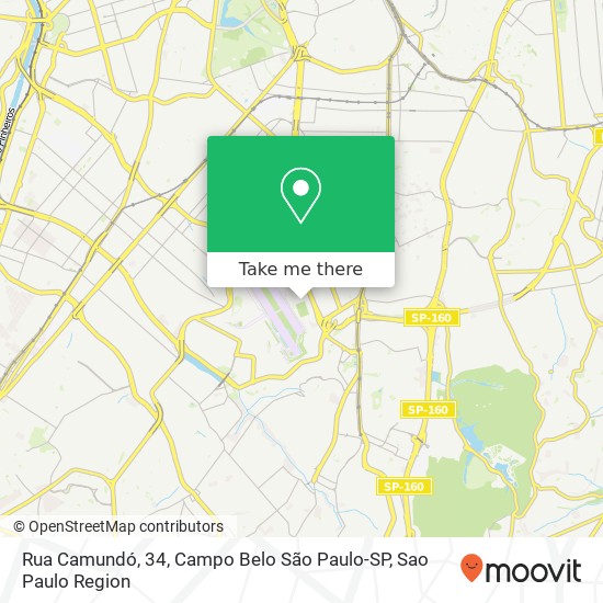 Rua Camundó, 34, Campo Belo São Paulo-SP map