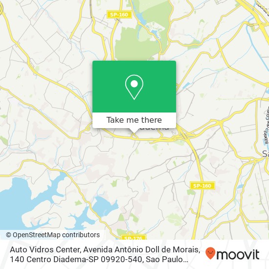 Auto Vidros Center, Avenida Antônio Doll de Morais, 140 Centro Diadema-SP 09920-540 map