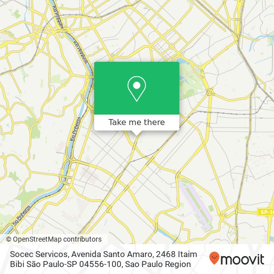 Mapa Socec Servicos, Avenida Santo Amaro, 2468 Itaim Bibi São Paulo-SP 04556-100