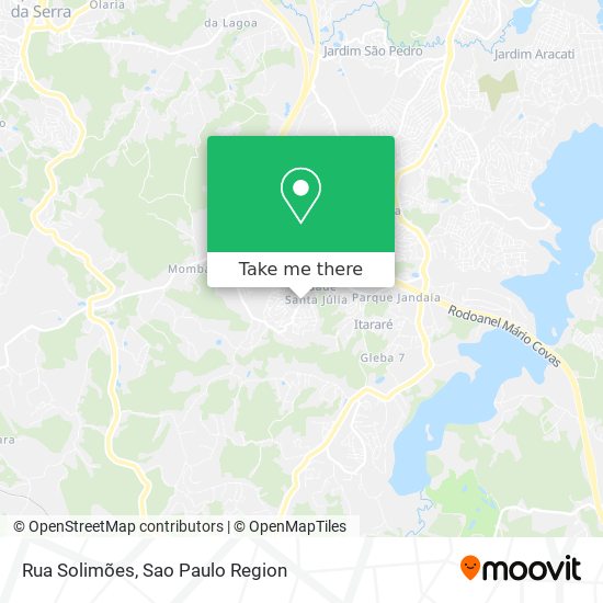 Mapa Rua Solimões