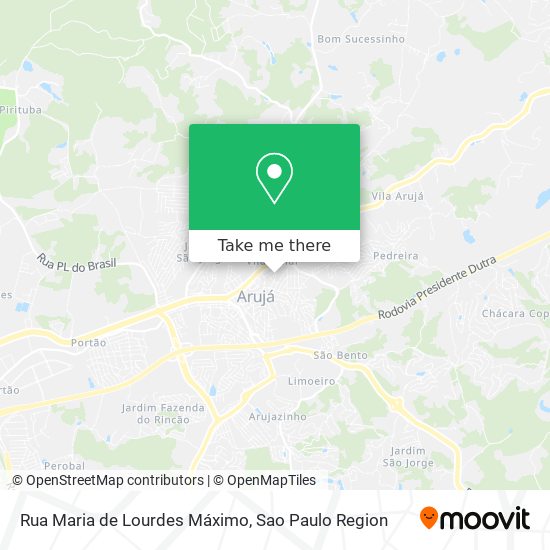 Rua Maria de Lourdes Máximo map