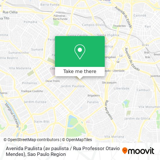 Avenida Paulista (av paulista / Rua Professor Otavio Mendes) map