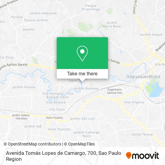 Avenida Tomás Lopes de Camargo, 700 map