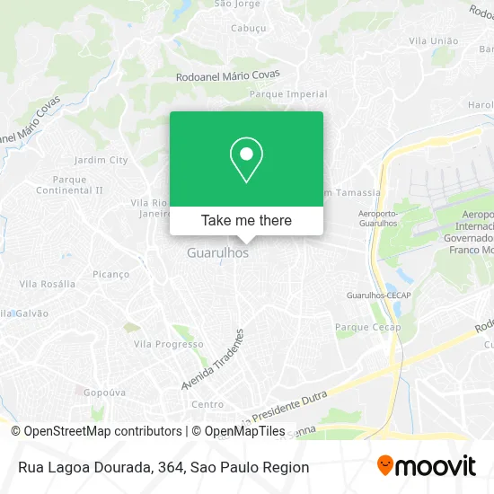 Rua Lagoa Dourada, 364 map