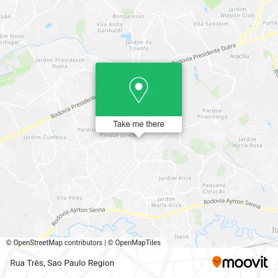 Rua Três map