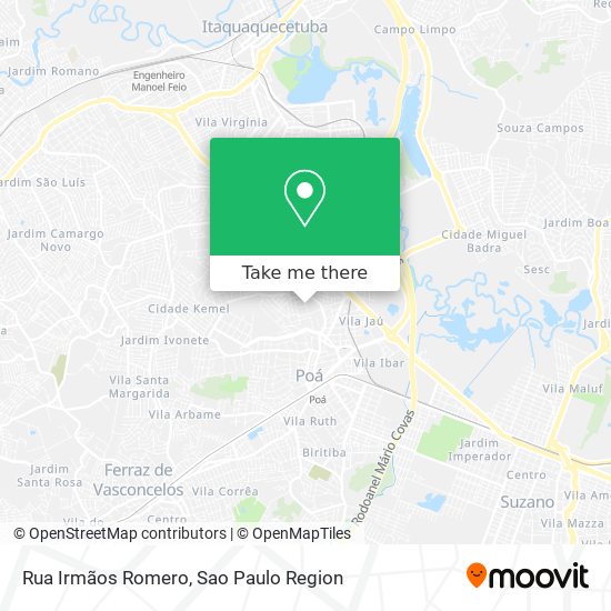 Rua Irmãos Romero map