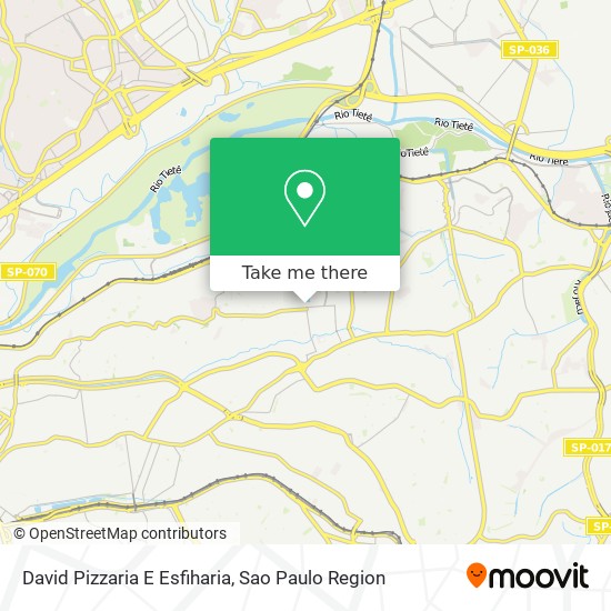 David Pizzaria E Esfiharia map