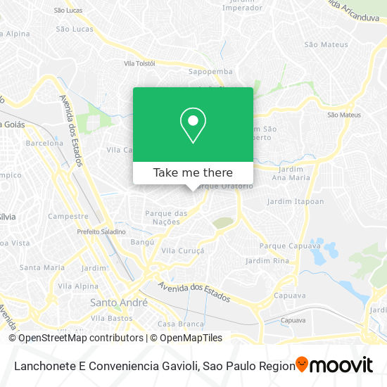 Lanchonete E Conveniencia Gavioli map