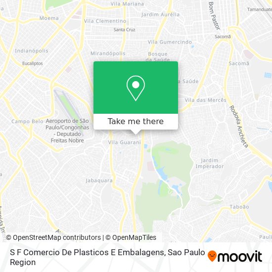 S F Comercio De Plasticos E Embalagens map