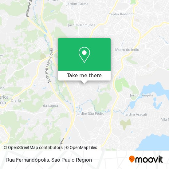 Rua Fernandópolis map