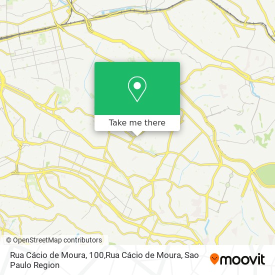 Mapa Rua Cácio de Moura, 100,Rua Cácio de Moura