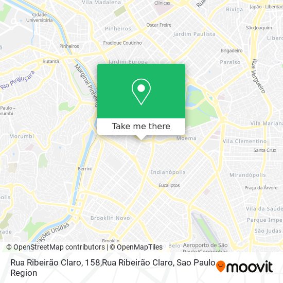 Mapa Rua Ribeirão Claro, 158,Rua Ribeirão Claro