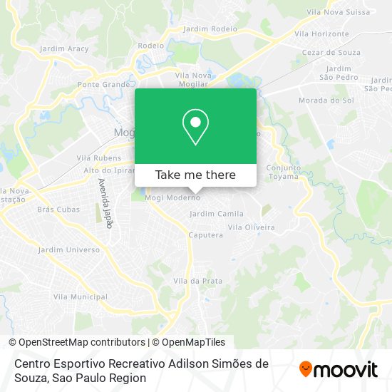 Centro Esportivo Recreativo Adilson Simões de Souza map