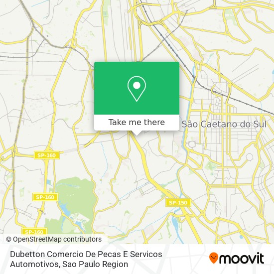 Mapa Dubetton Comercio De Pecas E Servicos Automotivos