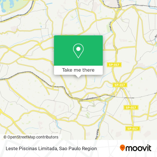 Mapa Leste Piscinas Limitada