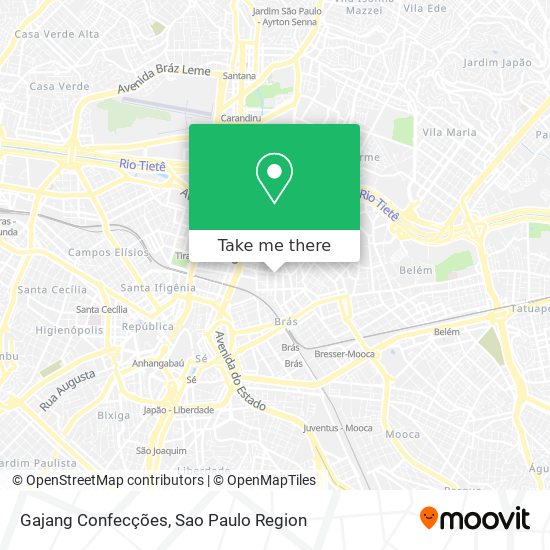 Gajang Confecções map